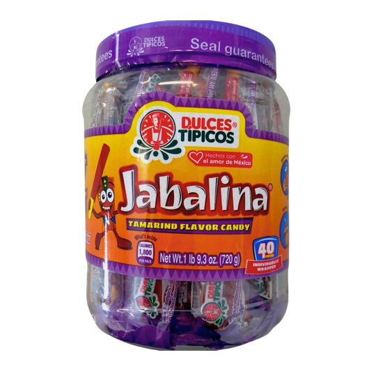 "Dulces Tipicos - Jabalinas" - Tamarind Flavor Candy - 40 ct