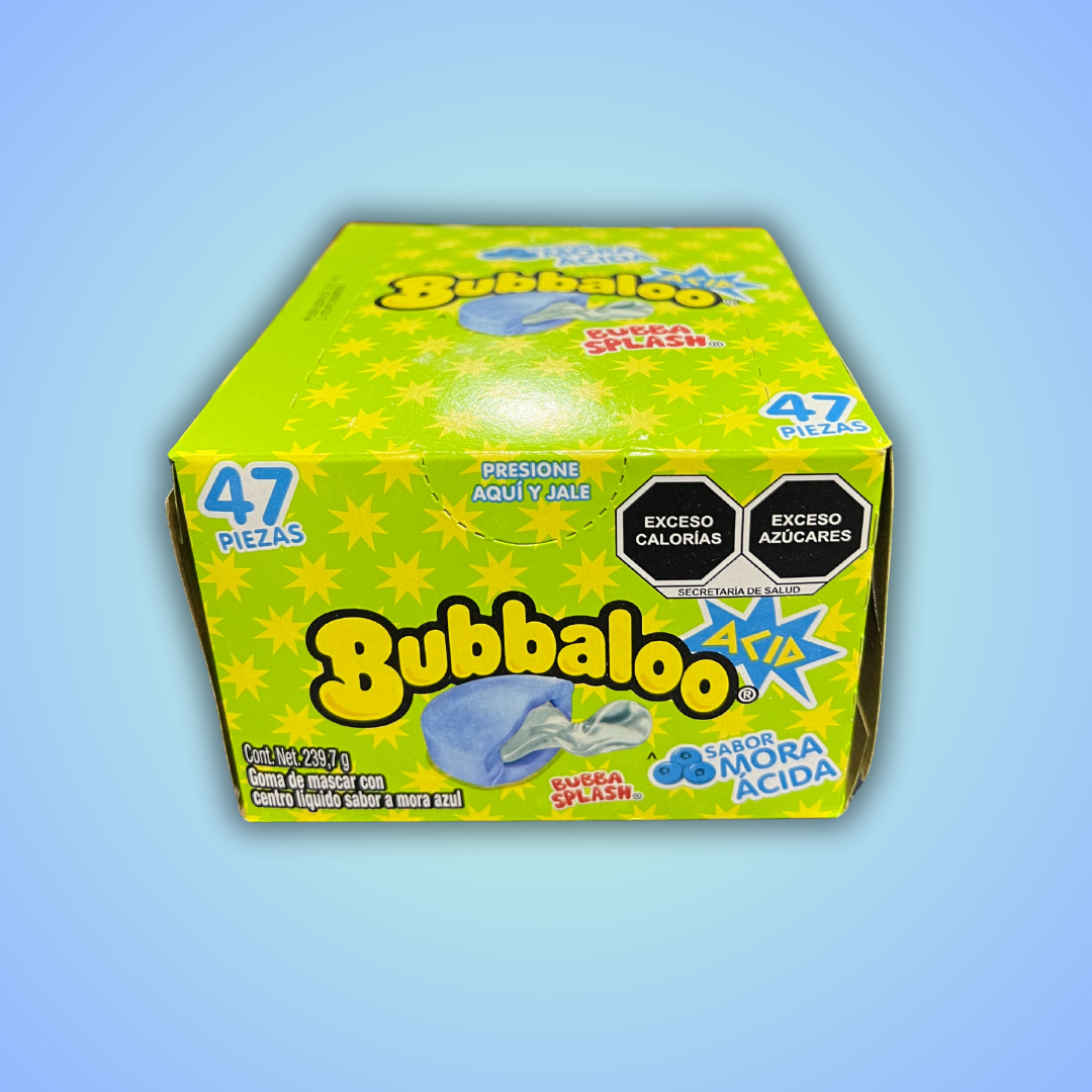 "Adams - Bubbaloo" Bubble Gum - 8 Flavors - 47ct Box