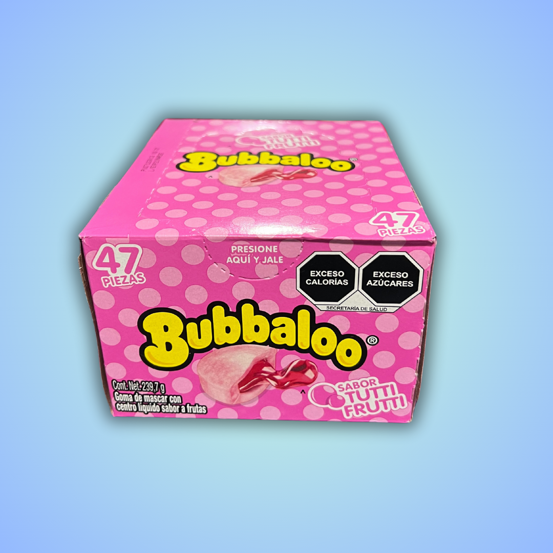 "Adams - Bubbaloo" Bubble Gum - 8 Flavors - 47ct Box