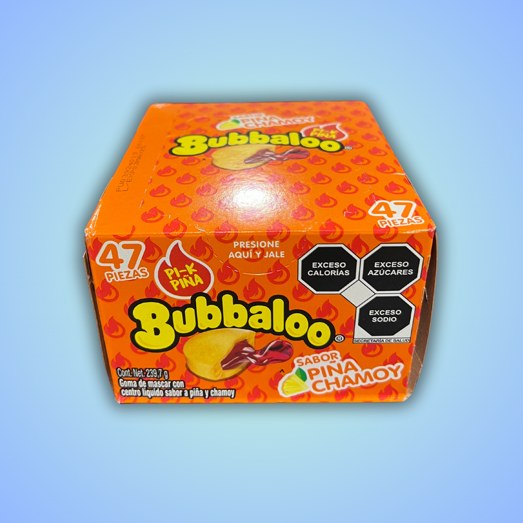 "Adams - Bubbaloo" Bubble Gum - 8 Flavors - 47ct Box