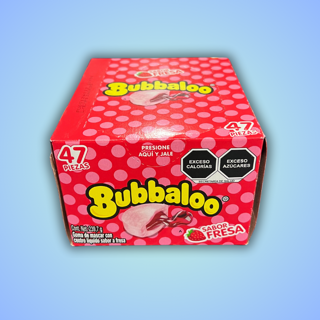 "Adams - Bubbaloo" Bubble Gum - 8 Flavors - 47ct Box