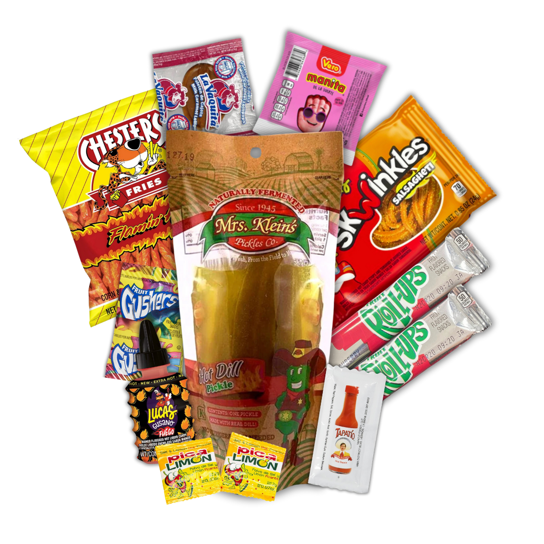 "Mrs. Kleins & Food Krush Pickles" - Includes Chamoy, Blue Raspberry, and Hot Dill Pickle Kits - 3 Pickle Kits