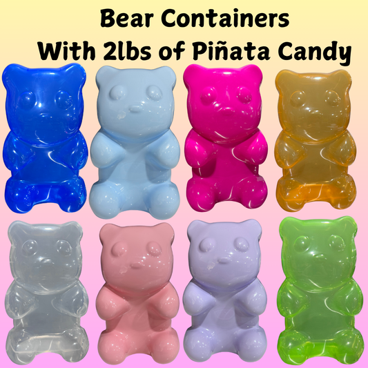 Mexican Pinata Candy - Jumbo Lollipop (with 1.5 lbs) or Bear (with 2lbs) of Pinata Candy Mix