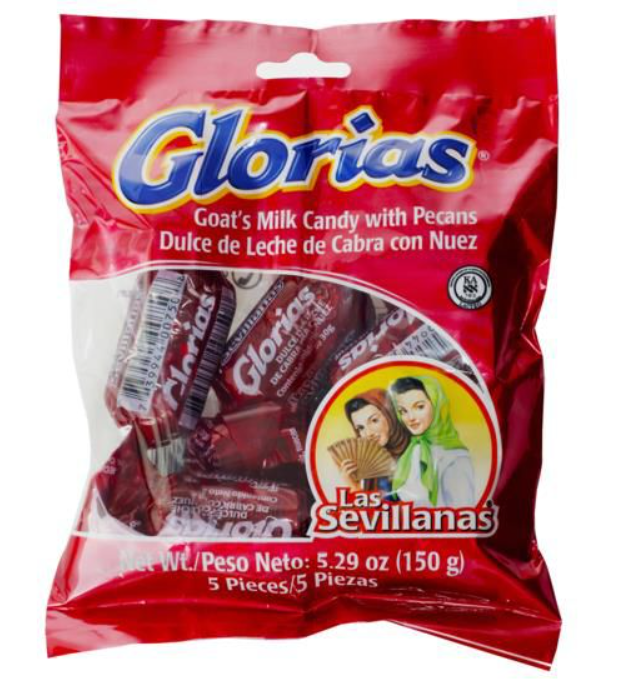 Las Sevillanas "Glorias"  Dulce De Leche with Pecans Candy