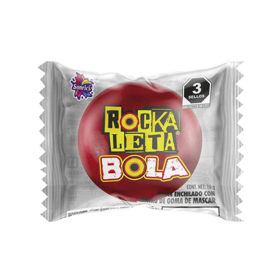 Rocka Leta Bola (10 CT) Chewing Gum with Chili Powder