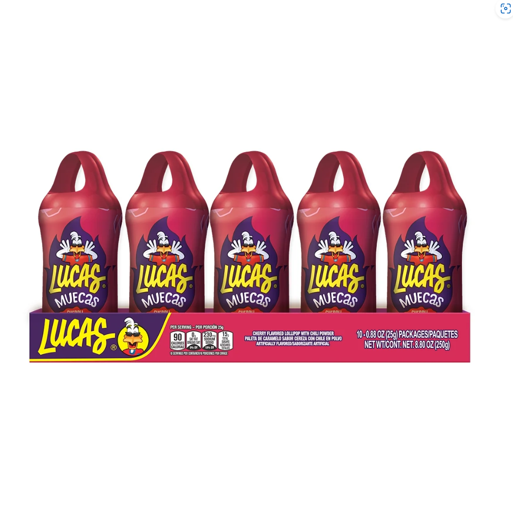 "Lucas - Muecas" - Lollipops - 10 Pack